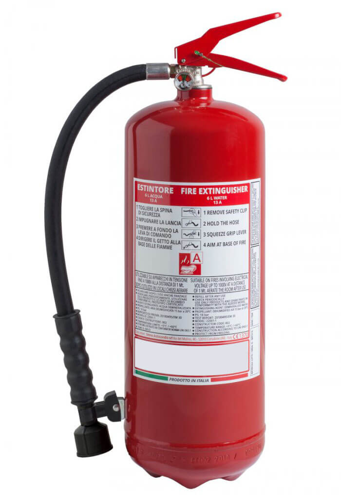 water fire extinguishers